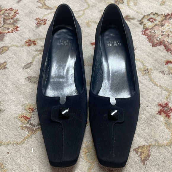 Stuart Weitzman Shoes - Vintage Stuart Weitzman black Buttondown heels